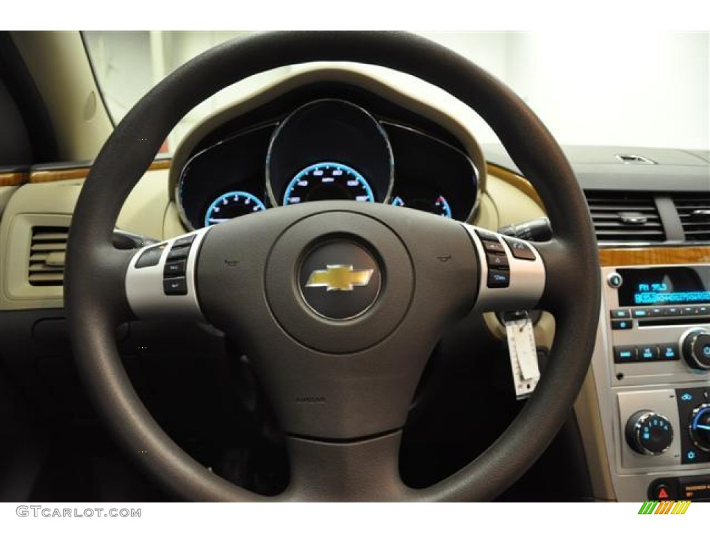 2012 Chevrolet Malibu LT Cocoa/Cashmere Steering Wheel Photo #57680243