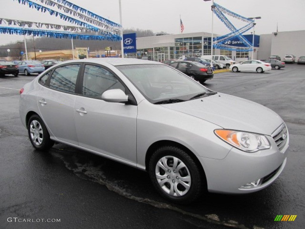 2009 Elantra GLS Sedan - Quicksilver / Gray photo #1