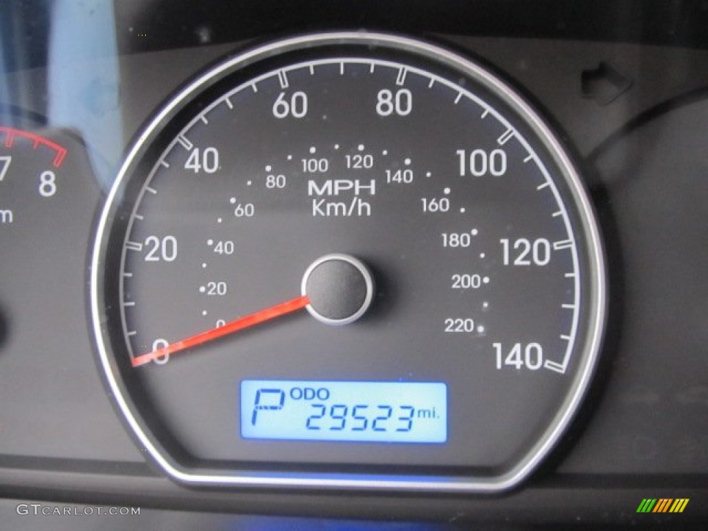 2009 Elantra GLS Sedan - Quicksilver / Gray photo #25