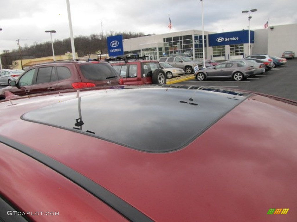 2011 Sonata SE 2.0T - Venetian Red / Black photo #4