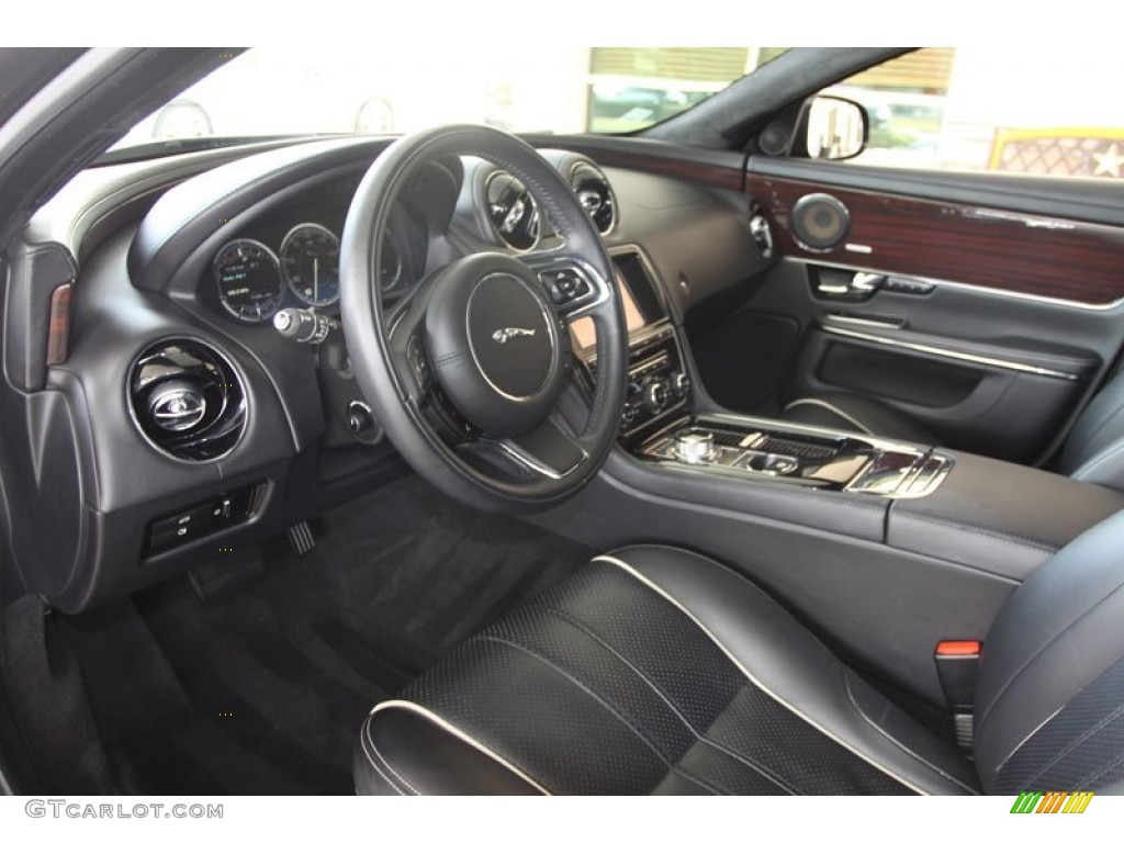 Jet Black/Ivory Interior 2011 Jaguar XJ XJ Supercharged Photo #57681356