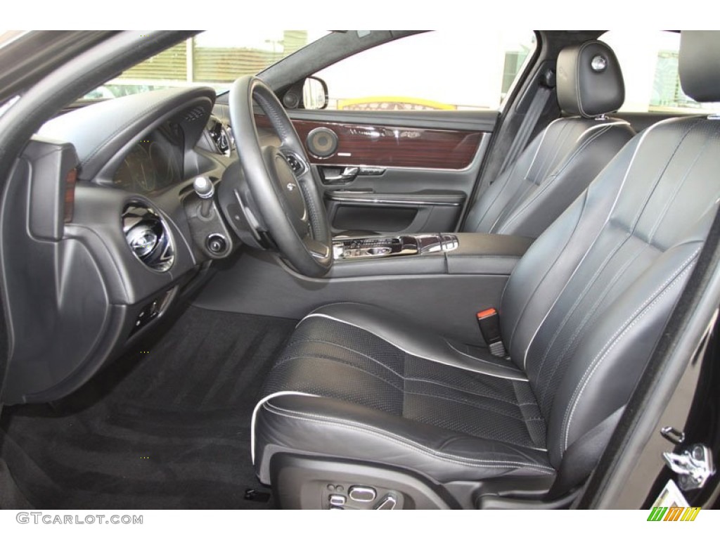 Jet Black/Ivory Interior 2011 Jaguar XJ XJ Supercharged Photo #57681365