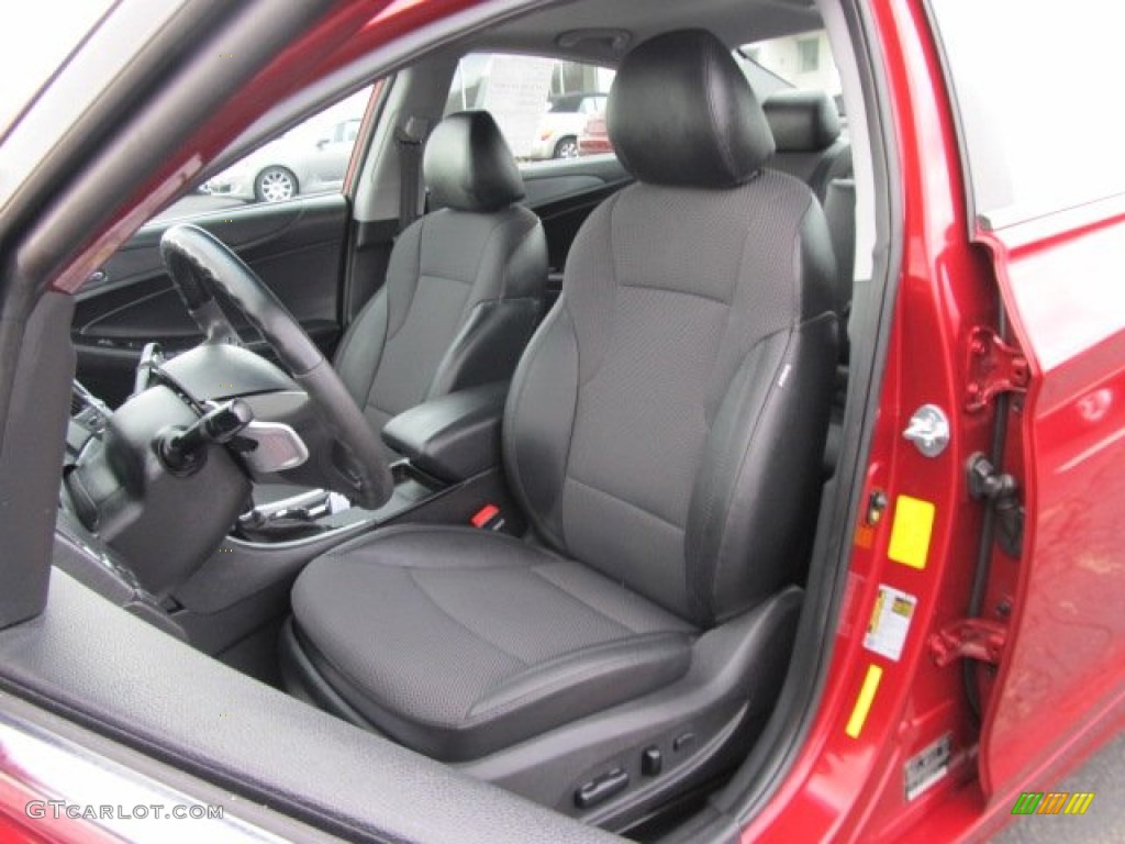 2011 Sonata SE 2.0T - Venetian Red / Black photo #13