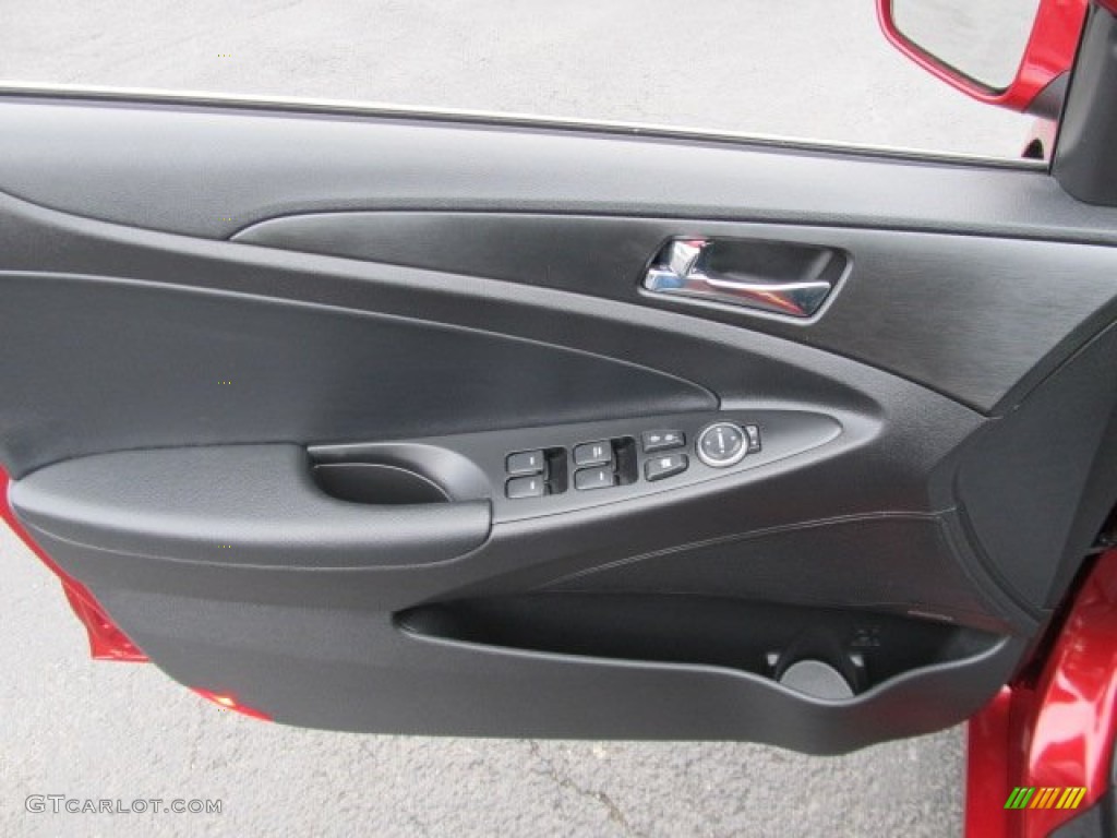 2011 Sonata SE 2.0T - Venetian Red / Black photo #14