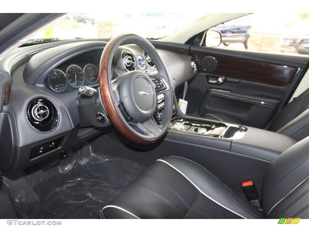Jet/Ivory Interior 2012 Jaguar XJ XJL Portfolio Photo #57681854