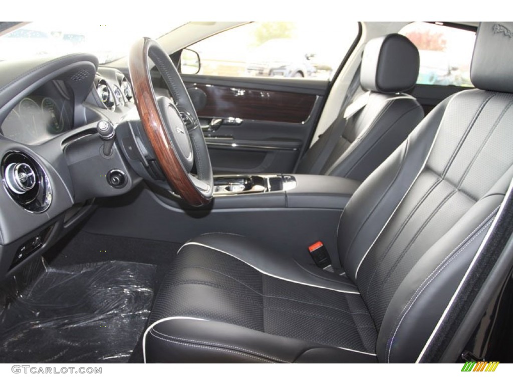 Jet/Ivory Interior 2012 Jaguar XJ XJL Portfolio Photo #57681866