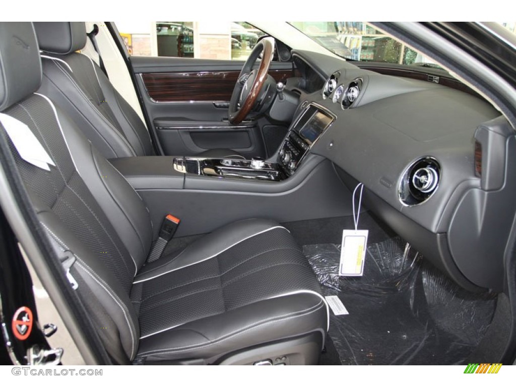 Jet/Ivory Interior 2012 Jaguar XJ XJL Portfolio Photo #57682019