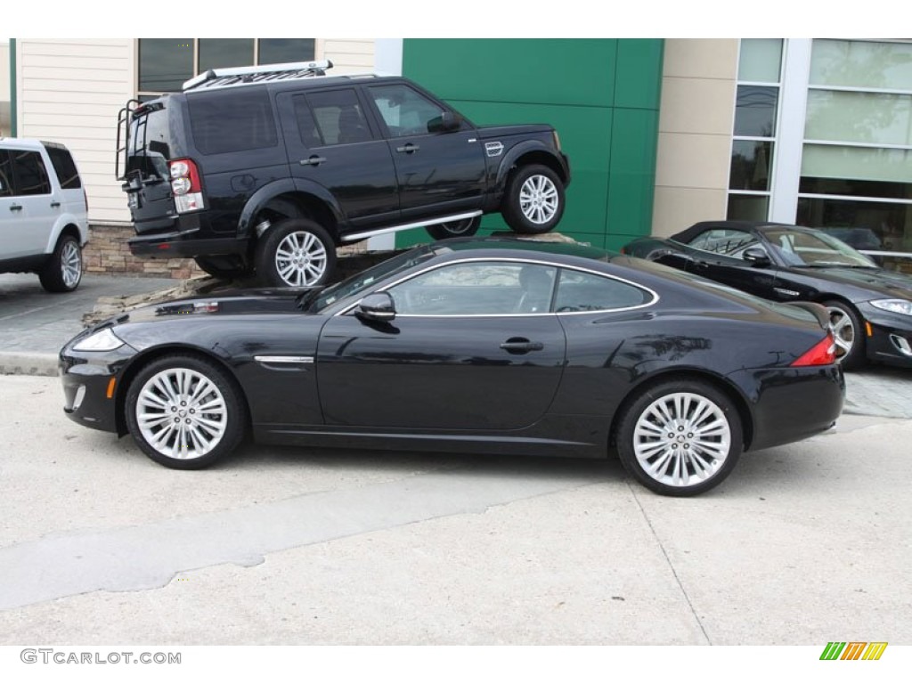 2012 XK XK Coupe - Midnight Black / Warm Charcoal/Warm Charcoal photo #9