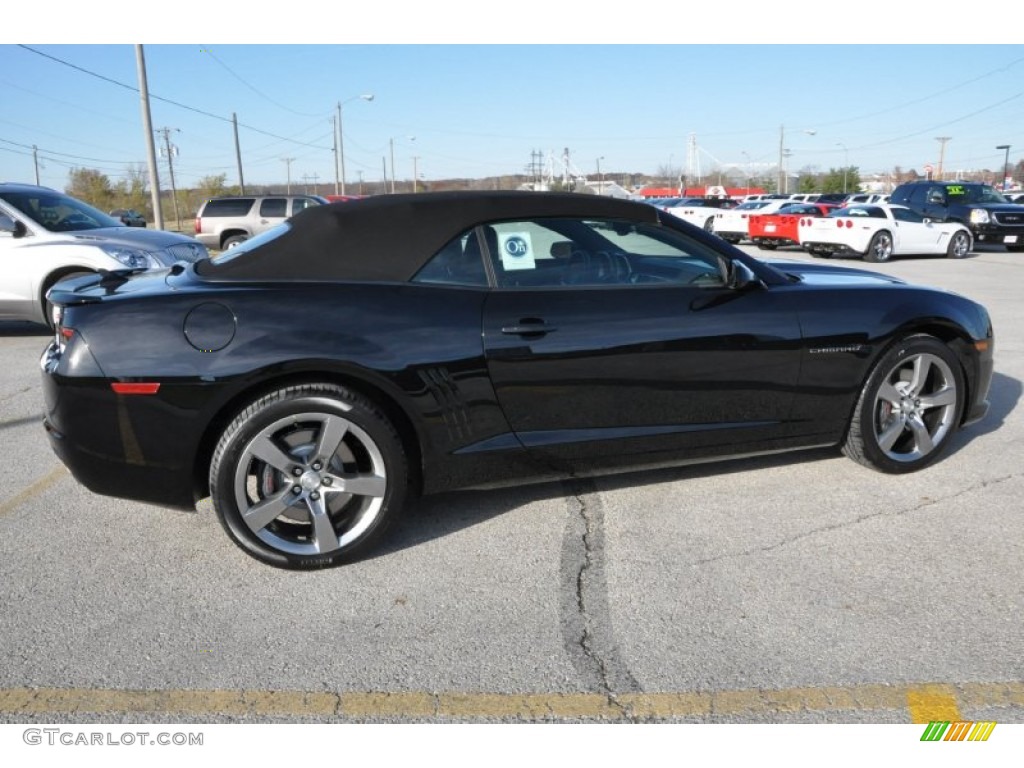 2012 Camaro SS/RS Convertible - Black / Black photo #25