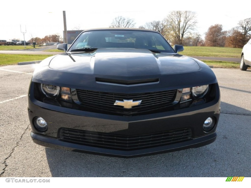 2012 Camaro SS/RS Convertible - Black / Black photo #26