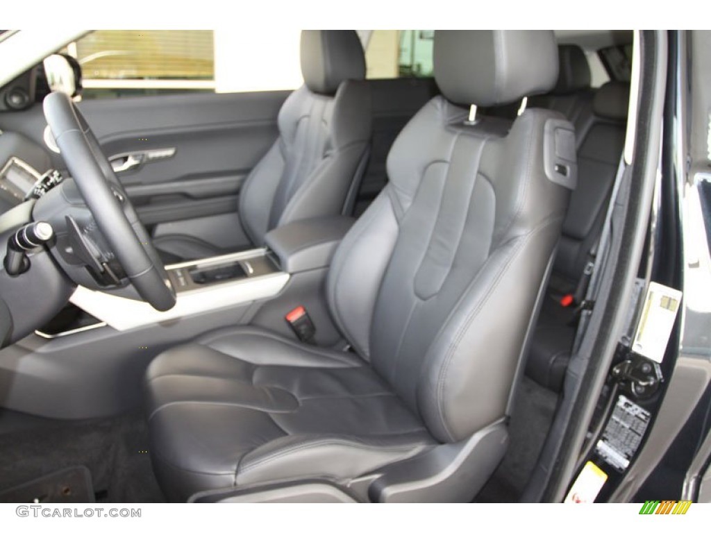 Ebony Interior 2012 Land Rover Range Rover Evoque Coupe Pure Photo #57683039