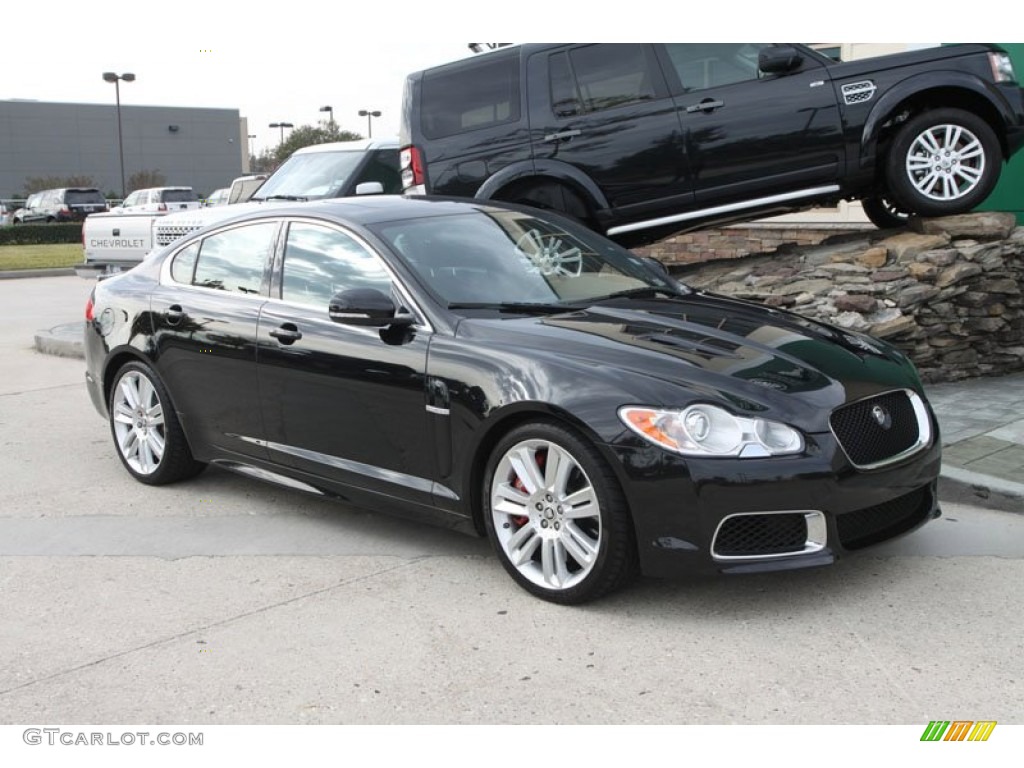Ultimate Black Metallic 2011 Jaguar XF XFR Sport Sedan Exterior Photo #57683468