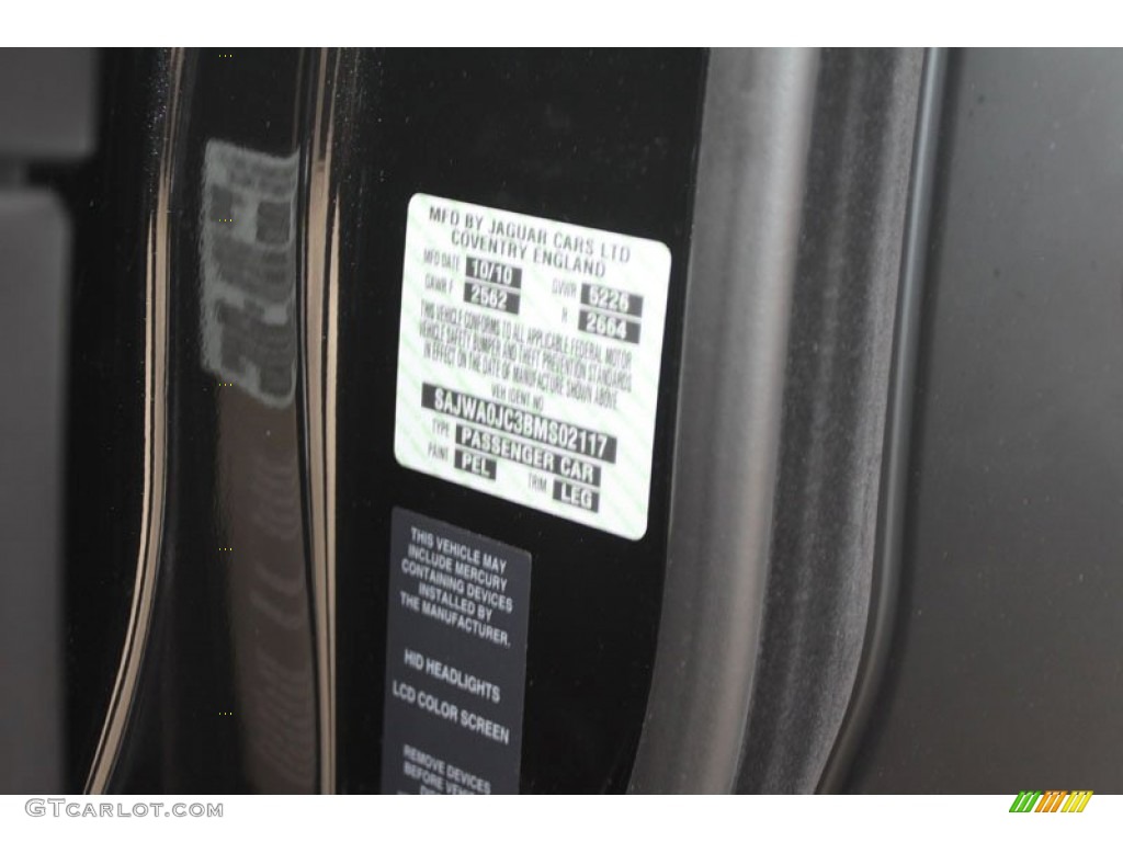 2011 XF Color Code PEL for Ultimate Black Metallic Photo #57683666