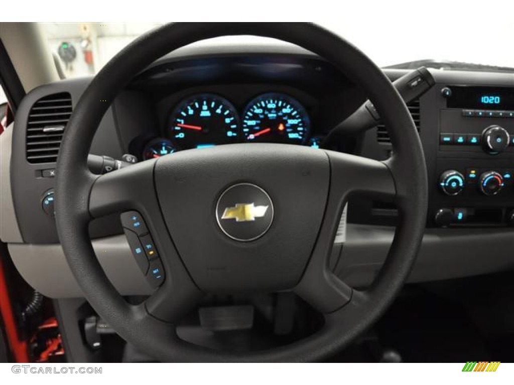 2012 Chevrolet Silverado 1500 Work Truck Regular Cab 4x4 Dark Titanium Steering Wheel Photo #57684113