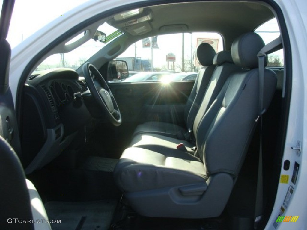 2011 Tundra Regular Cab 4x4 - Super White / Graphite Gray photo #7