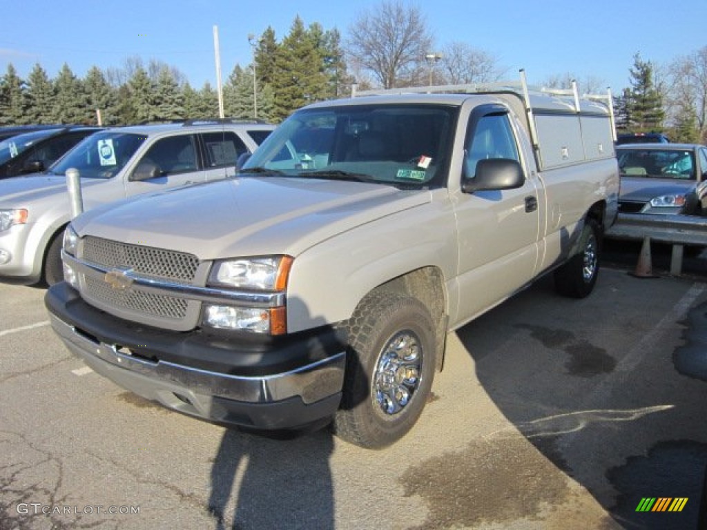 2005 Silverado 1500 Regular Cab 4x4 - Silver Birch Metallic / Dark Charcoal photo #3