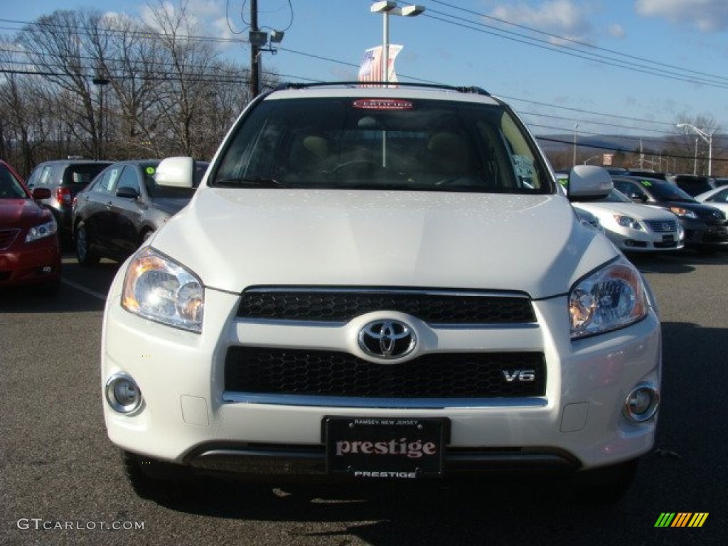 2011 RAV4 V6 Limited 4WD - Blizzard White Pearl / Sand Beige photo #2