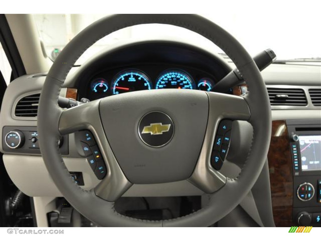 2012 Chevrolet Avalanche LTZ 4x4 Dark Titanium/Light Titanium Steering Wheel Photo #57684932