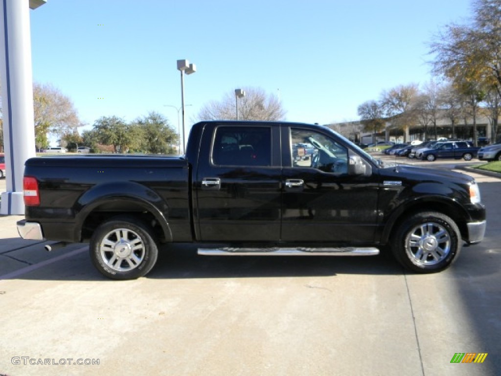 2006 F150 Lariat SuperCrew - Black / Black photo #3