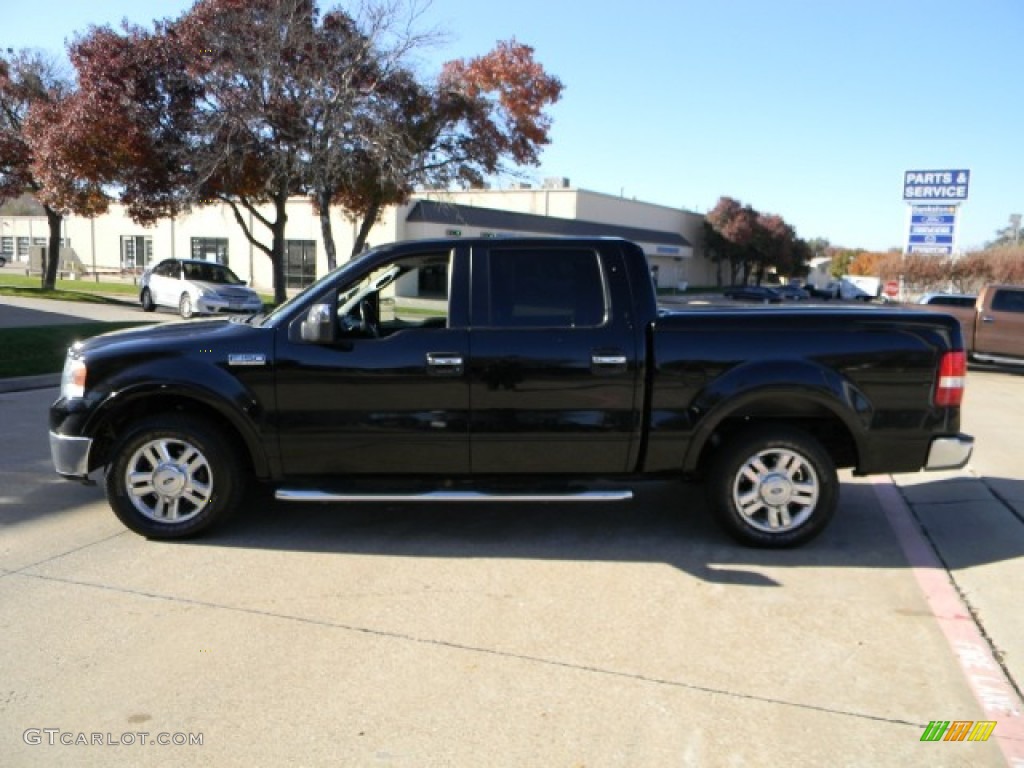 2006 F150 Lariat SuperCrew - Black / Black photo #5