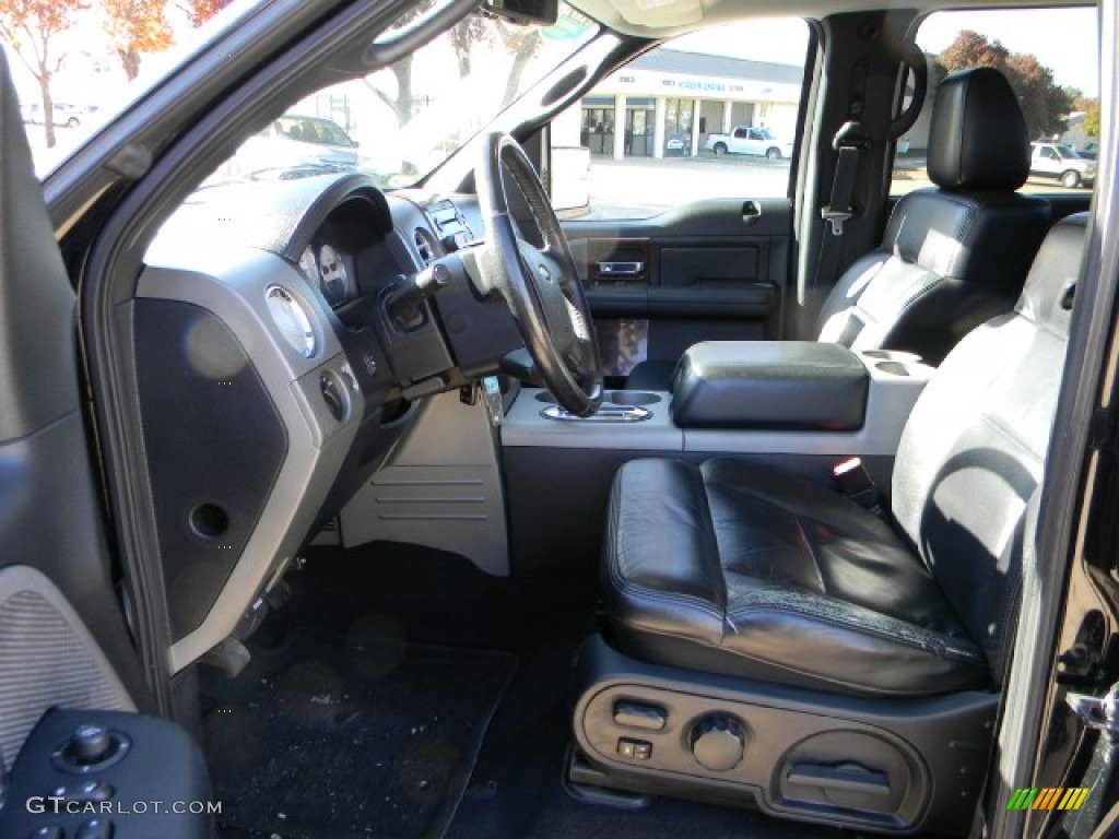 2006 F150 Lariat SuperCrew - Black / Black photo #7