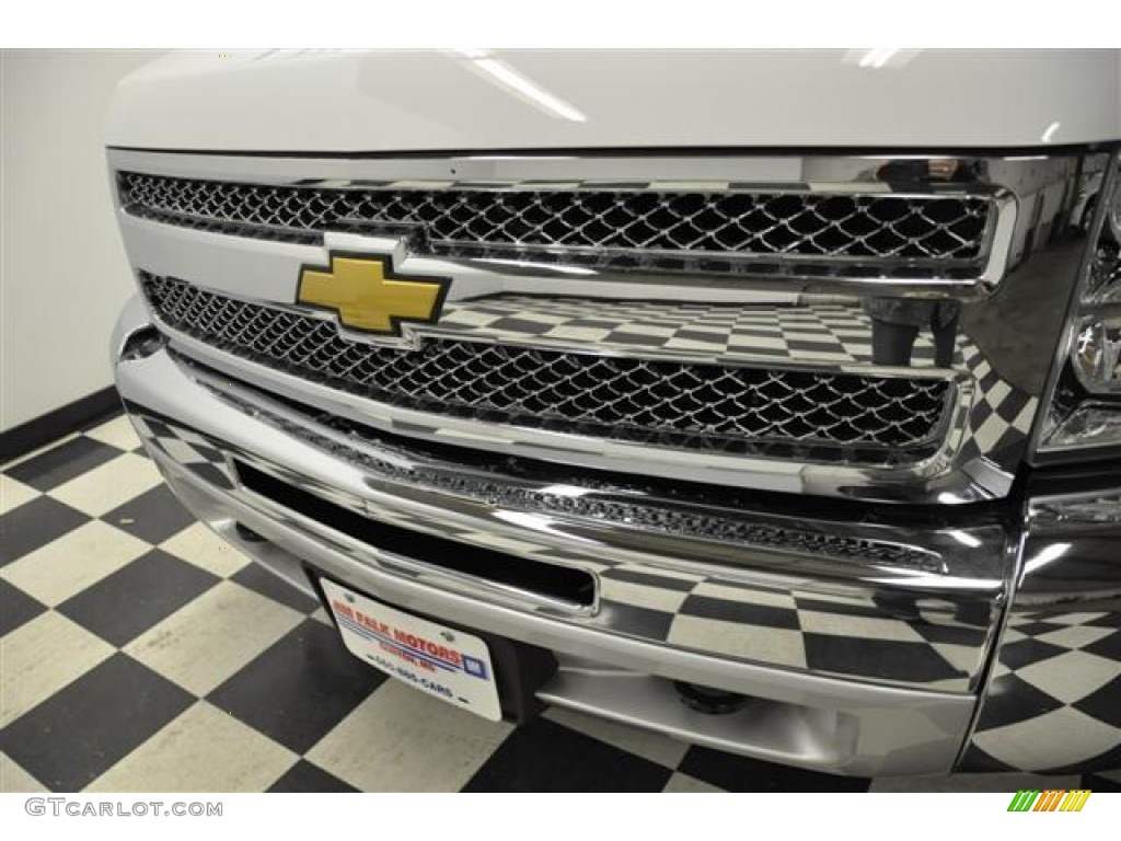 2012 Silverado 1500 LS Extended Cab 4x4 - Summit White / Dark Titanium photo #6