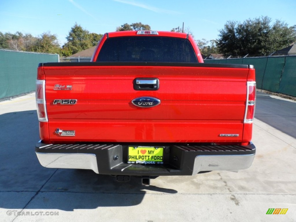 2011 F150 Texas Edition SuperCrew - Race Red / Steel Gray photo #4