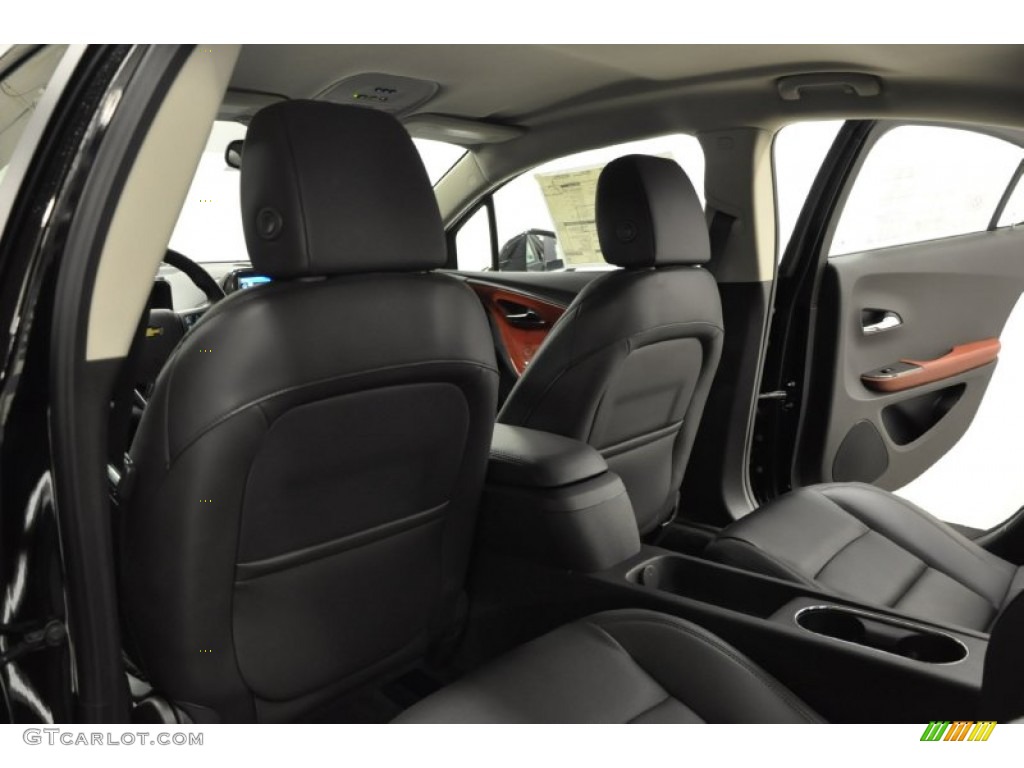 Jet Black/Spice Red/Dark Accents Interior 2012 Chevrolet Volt Hatchback Photo #57686675