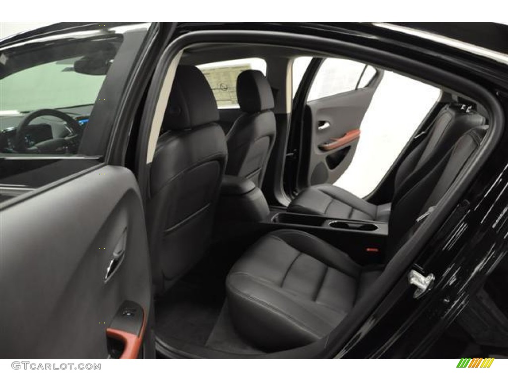 Jet Black/Spice Red/Dark Accents Interior 2012 Chevrolet Volt Hatchback Photo #57686684