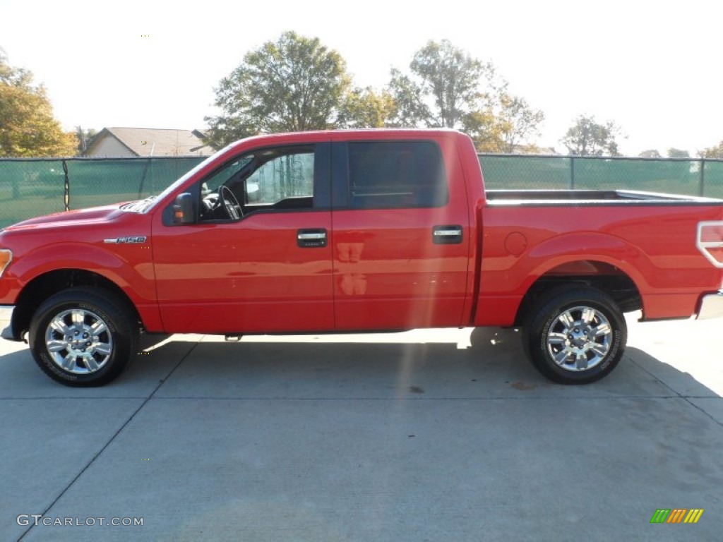 2011 F150 Texas Edition SuperCrew - Race Red / Steel Gray photo #6