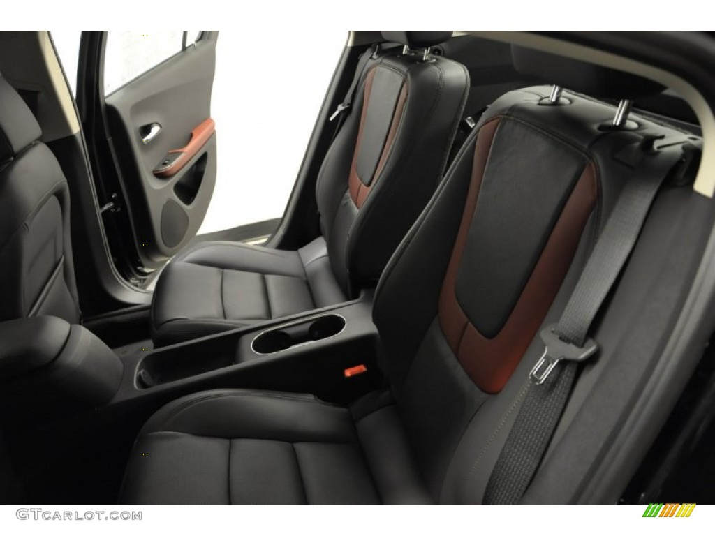 Jet Black/Spice Red/Dark Accents Interior 2012 Chevrolet Volt Hatchback Photo #57686693
