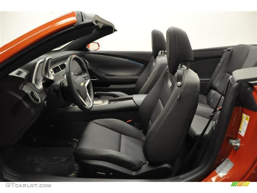 2012 Camaro LT/RS Convertible - Inferno Orange Metallic / Black photo #13