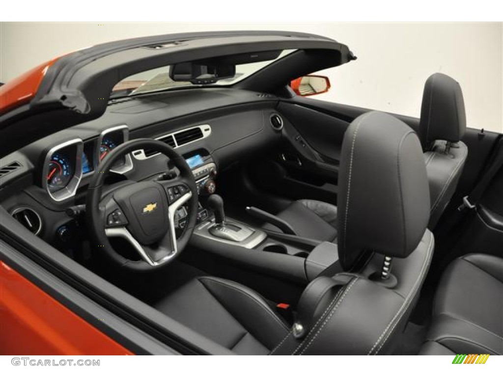 Black Interior 2012 Chevrolet Camaro LT/RS Convertible Photo #57687257