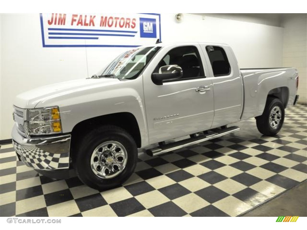 2012 Silverado 1500 LS Extended Cab 4x4 - Summit White / Dark Titanium photo #20