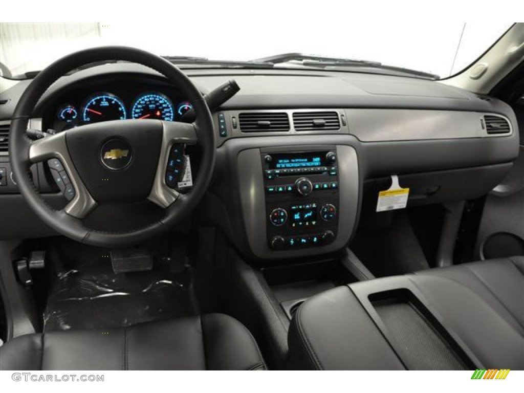 2012 Chevrolet Silverado 1500 LTZ Extended Cab 4x4 Ebony Dashboard Photo #57688532