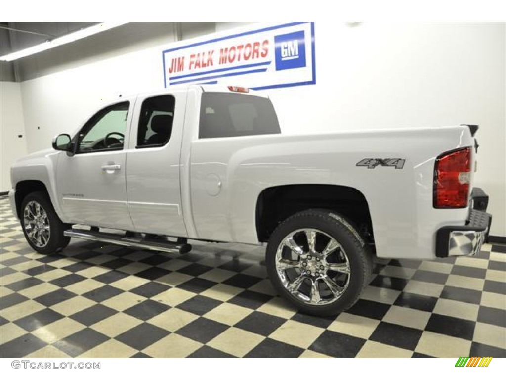 2012 Silverado 1500 LTZ Extended Cab 4x4 - Summit White / Light Cashmere/Dark Cashmere photo #3