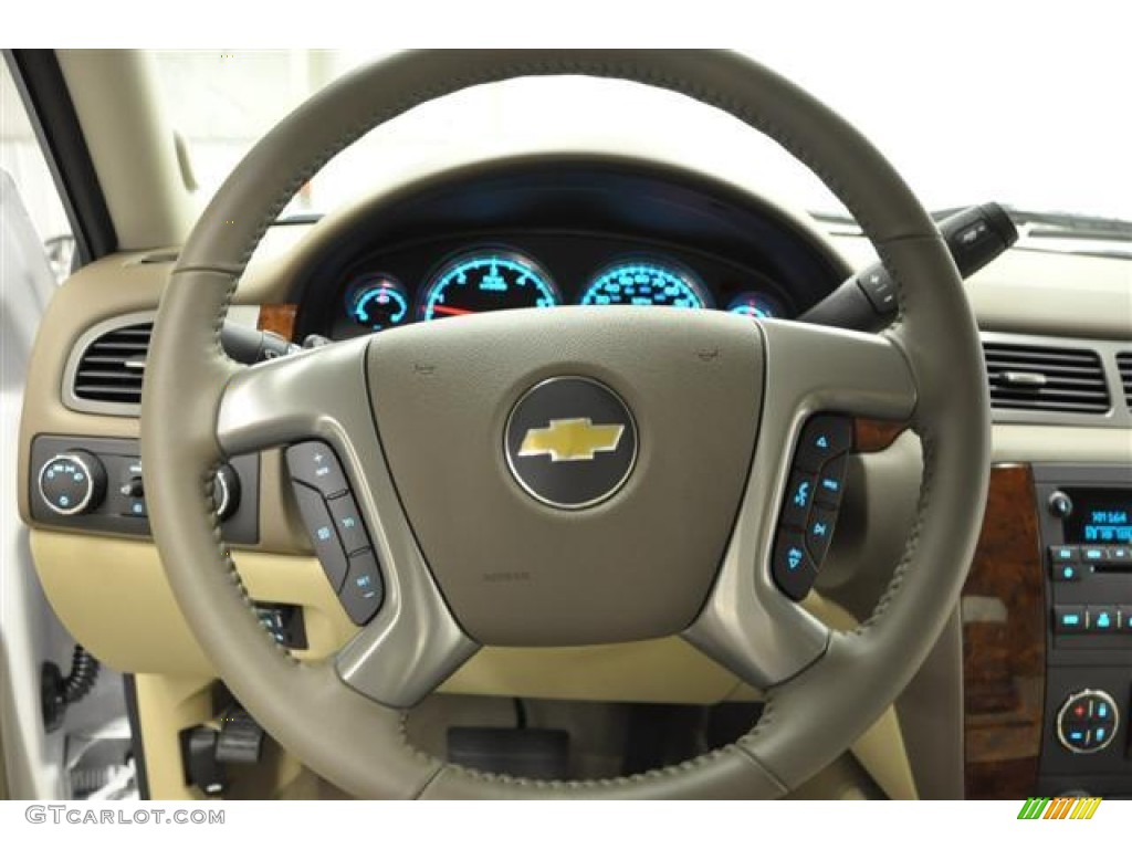 2012 Silverado 1500 LTZ Extended Cab 4x4 - Summit White / Light Cashmere/Dark Cashmere photo #14