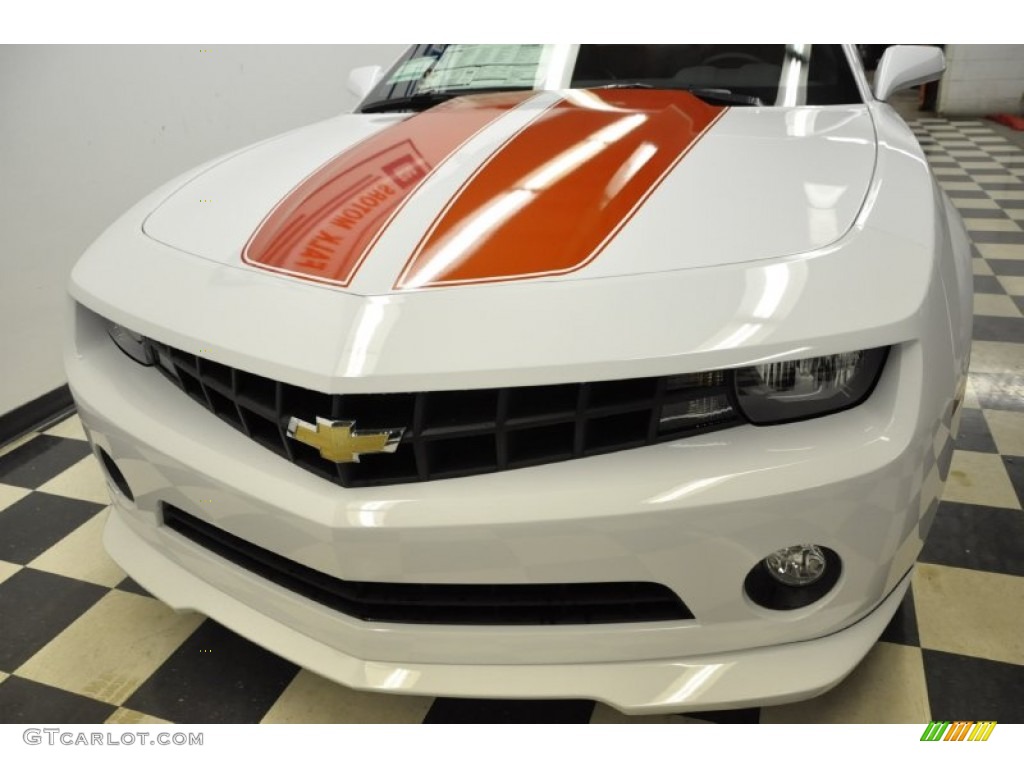 2012 Chevrolet Camaro LT Coupe Orange hood stripe Photo #57688793