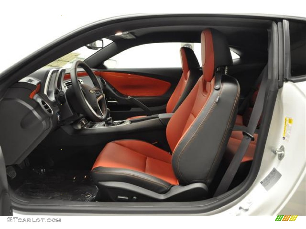 Inferno Orange/Black Interior 2012 Chevrolet Camaro LT Coupe Photo #57688802