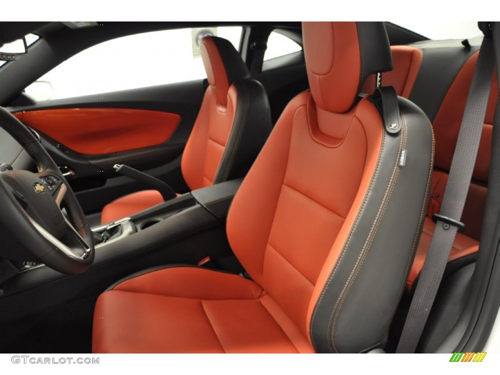 Inferno Orange/Black Interior 2012 Chevrolet Camaro LT Coupe Photo #57688844