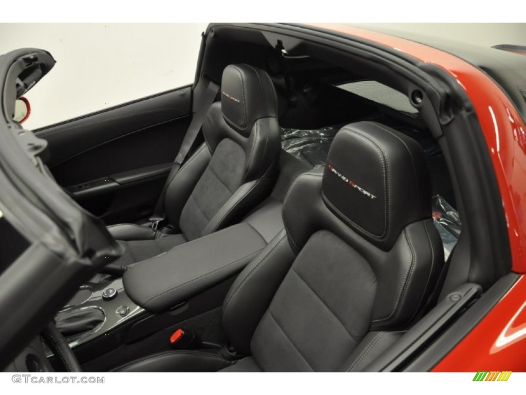 Ebony Interior 2012 Chevrolet Corvette Grand Sport Coupe Photo #57689075