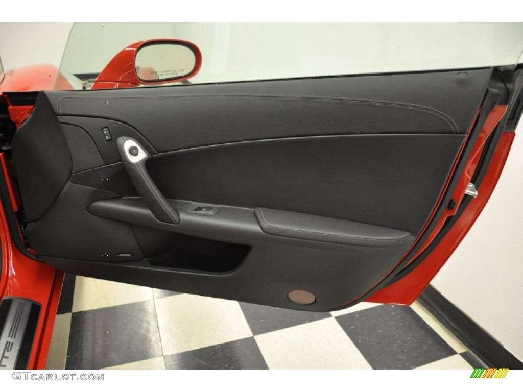 2012 Chevrolet Corvette Grand Sport Coupe Ebony Door Panel Photo #57689120