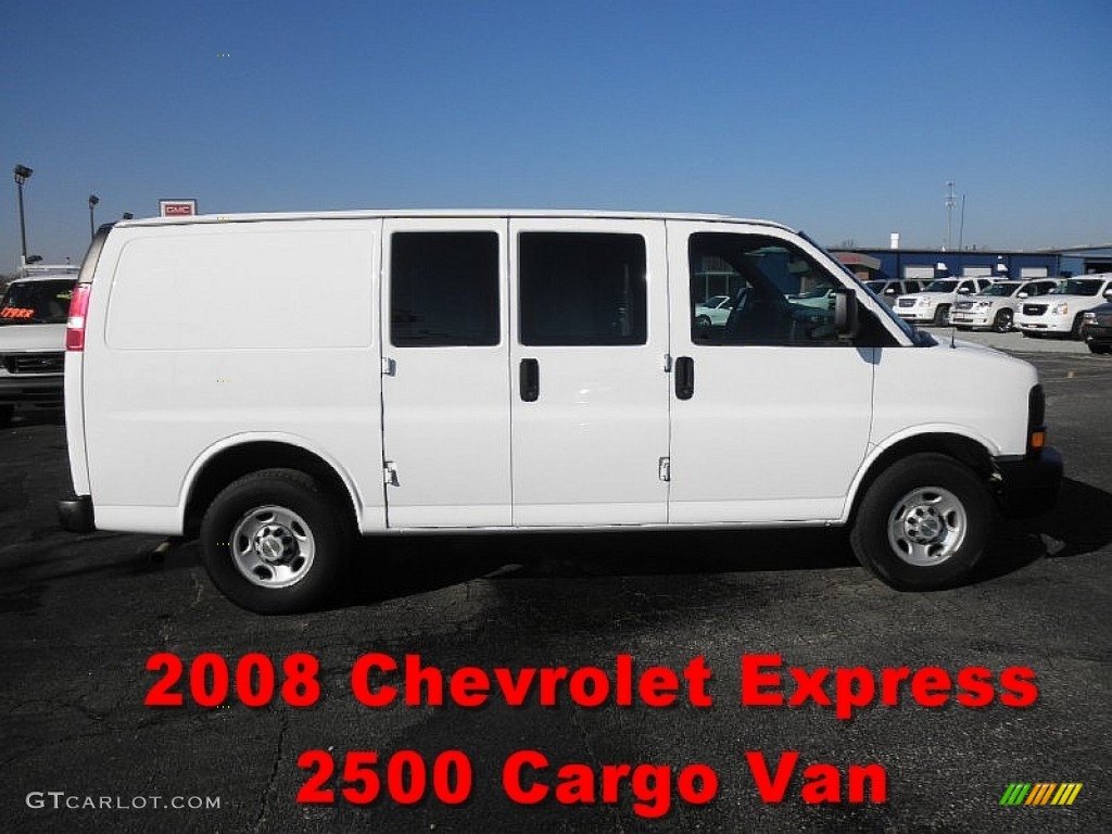 2008 Express 2500 Cargo Van - Summit White / Medium Pewter photo #1