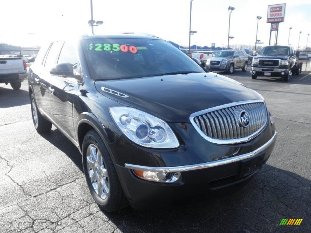 2008 Enclave CXL AWD - Carbon Black Metallic / Ebony/Ebony photo #2