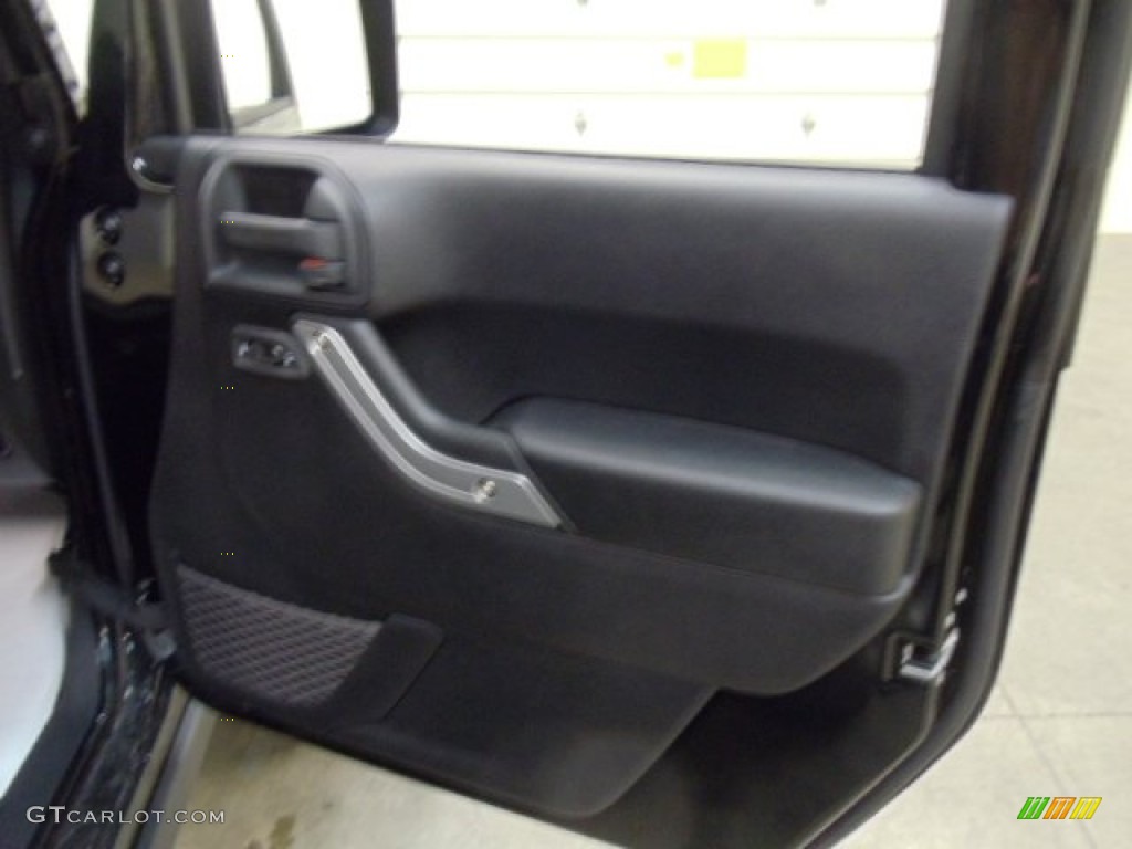 2012 Wrangler Rubicon 4X4 - Black / Black/Dark Saddle photo #10