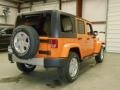 2012 Crush Orange Jeep Wrangler Unlimited Sahara 4x4  photo #5