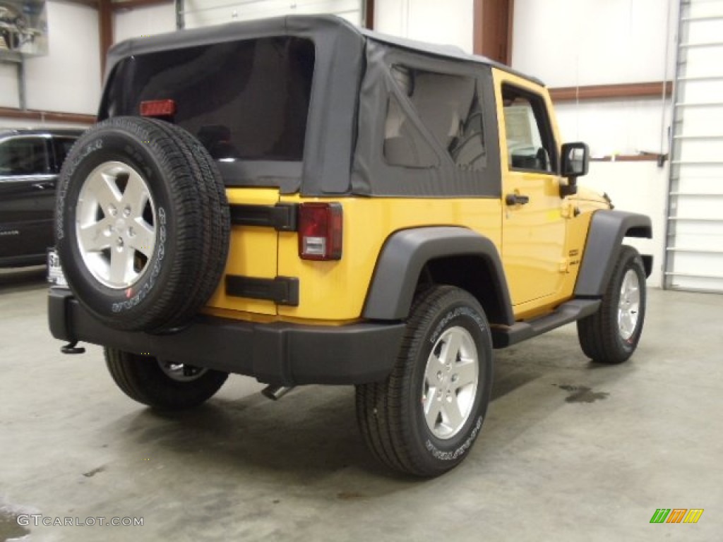 2012 Wrangler Sport S 4x4 - Dozer Yellow / Black photo #5