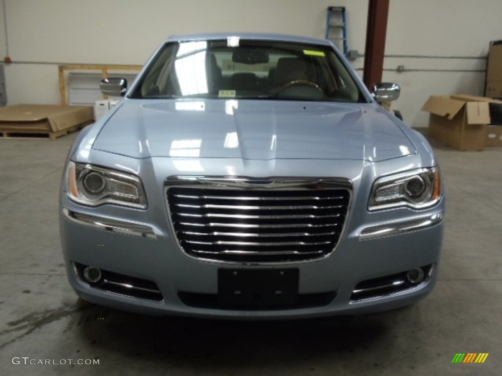 2012 300 Limited - Crystal Blue Pearl / Dark Frost Beige/Light Frost Beige photo #8