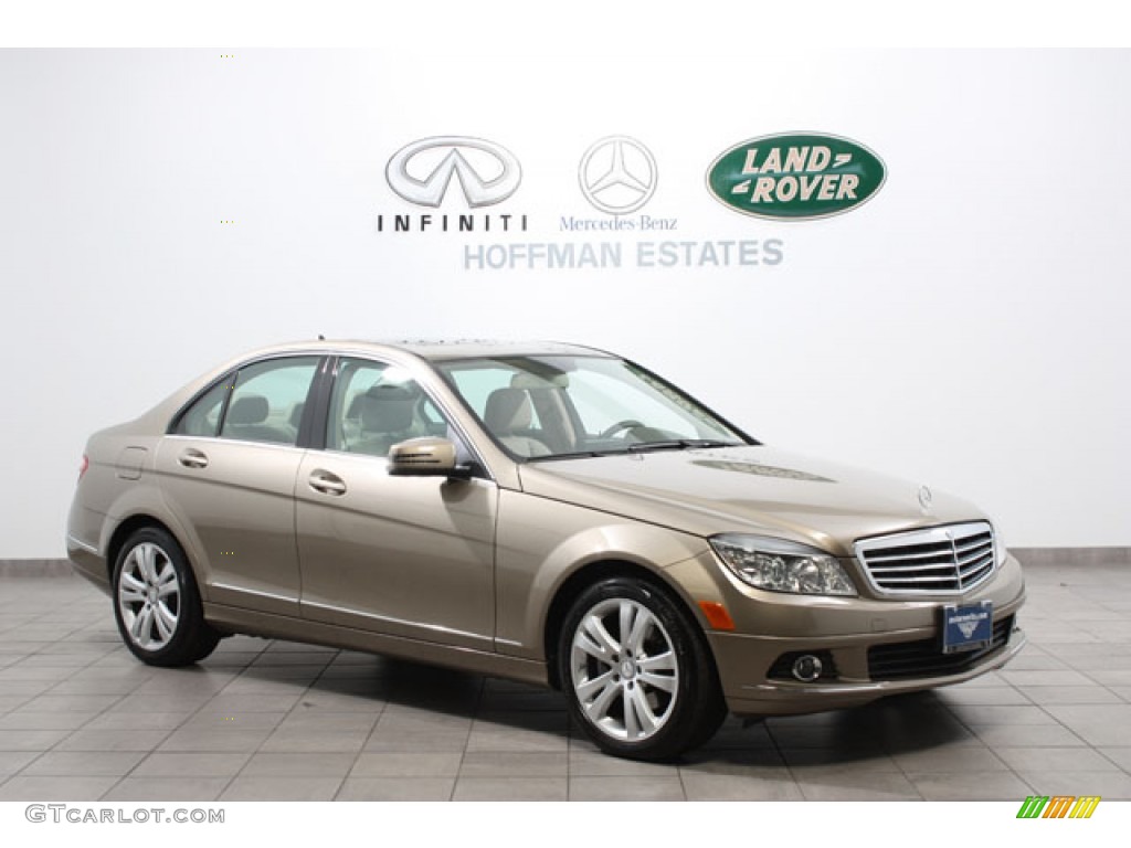 2011 C 300 Luxury 4Matic - Pearl Beige Metallic / Almond/Mocha photo #1