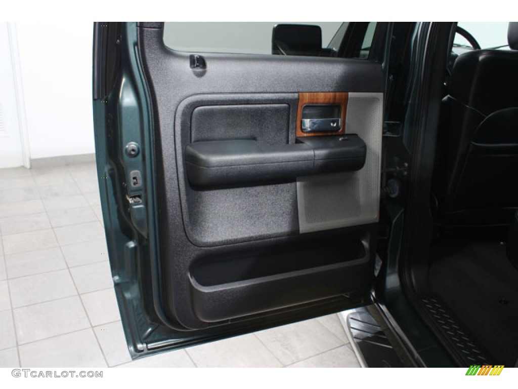 2004 F150 Lariat SuperCrew 4x4 - Aspen Green Metallic / Black photo #15